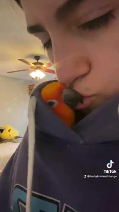 She synchronized our kisses