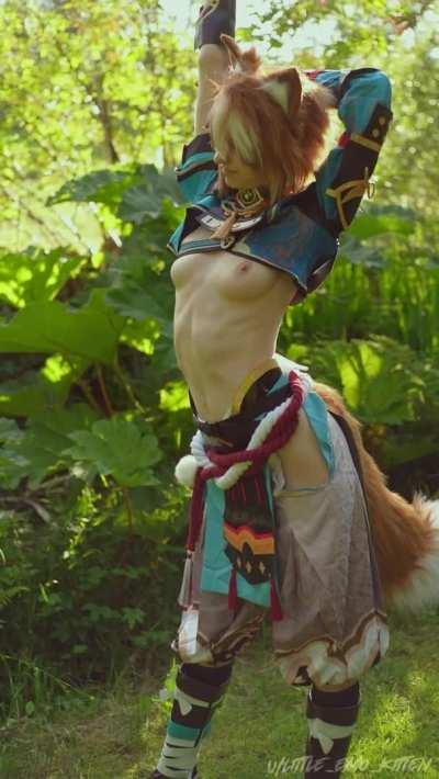 Gorou (Genshin Impact) cosplay malfunction by little_emo_kitten