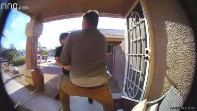 Neighbor gets mad at landscapers about branches in his yard