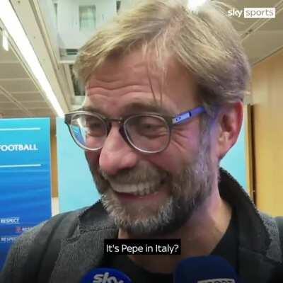 Throwback to Klopp running away from reporters when asked if he and Pep had spoken after Liverpool 3-1 Man City, one year ago today