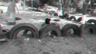 Kid survives the battle but develops PTSD