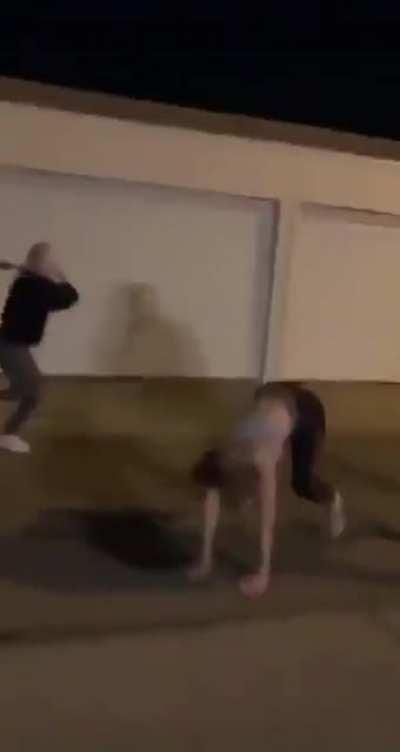 Baseball Bat vs Chin