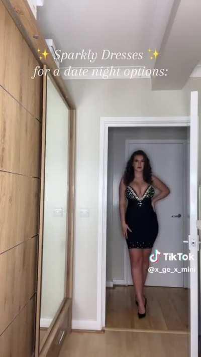 @x_ge_x_mini massive tits showing off in dresses with plenty of cleavage 