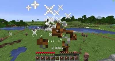 Highly inconvenient but technically phesable vanilla survival machine gun emplacement.