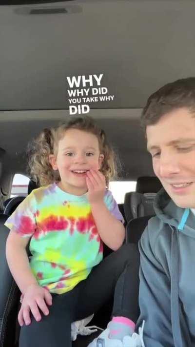 Daughter asks dad to shave his beard