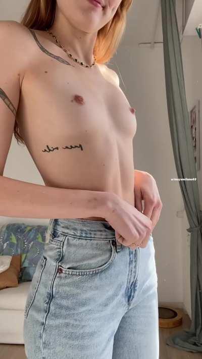 guys in love with small boobs are rare to find 