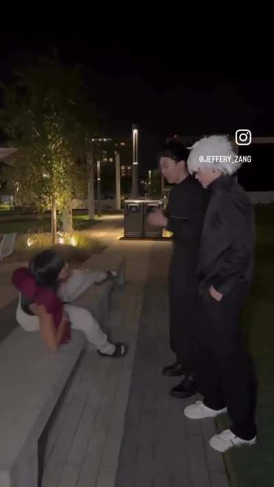 Geto and Gojo on a walk 