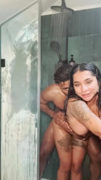Plowed in the shower