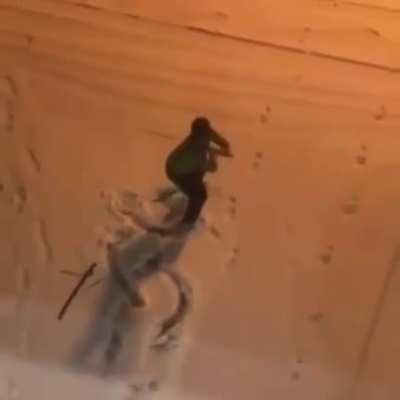 While you were making snowmen, I studied the blade