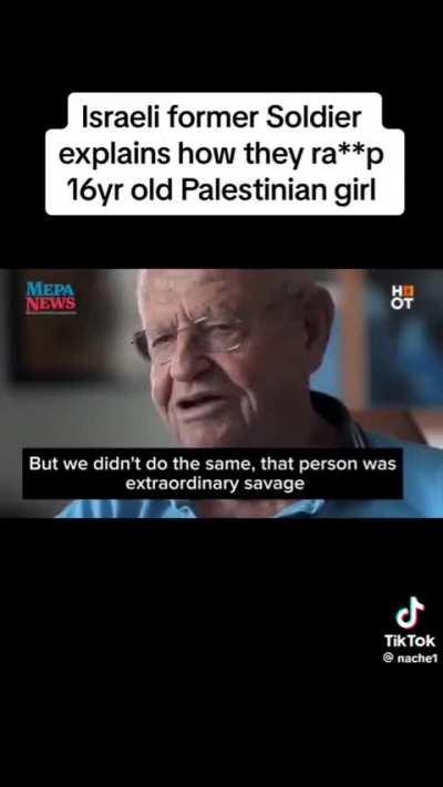 In the Tantura documentary, Israeli soldiers Bragging to crimes in which is raping a 16 year old girl