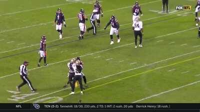 An altercation between Chicago and New Orleans starts after Bears WR Javon Wims throws a punch at Saints DB C.J. Gardner-Johnson.