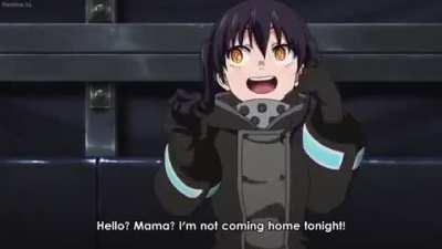 I don’t know why I keep watching this over and over, it’s so cute. [Fire Force]