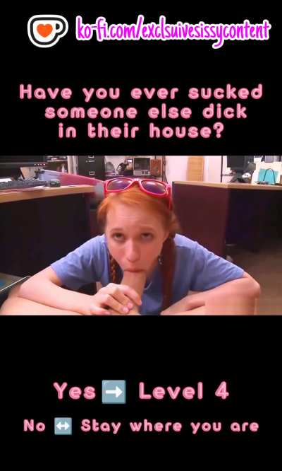 What Is Your Level?🤔💭🍆 (Sissy Games)