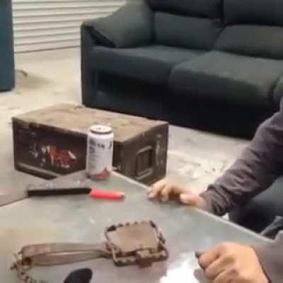 Testing a rabbit trap with your nose