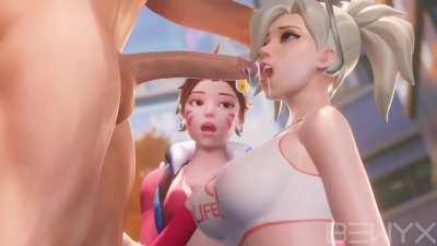 Mercy & D.va (Bewyx) [Overwatch]
