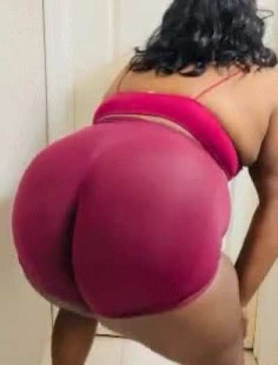 nbround1 | Thick BBW Fem Big Behind in Cherry Red