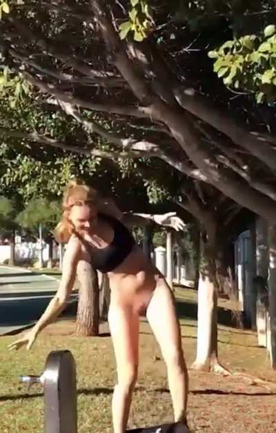 Pantsed while hanging from the tree