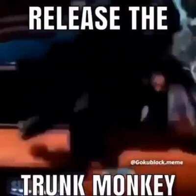 Trunk monke do rebell against little hooman