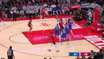 Sengun casually avoiding at least 3 defenders for the dunk