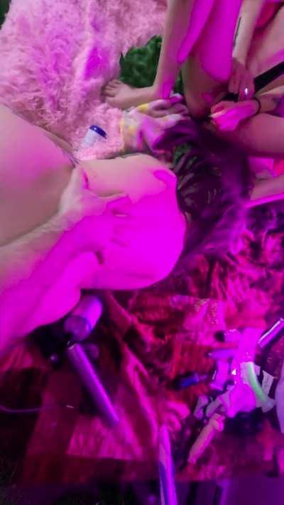 Showing off in front of my friend