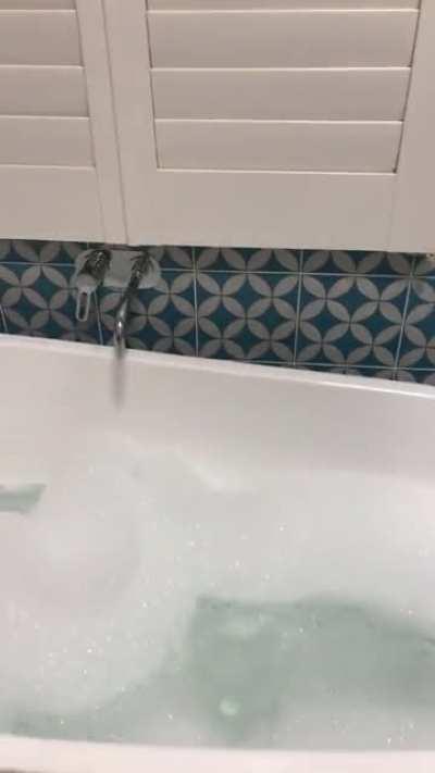 Just takin a bath… with my new bath toy…