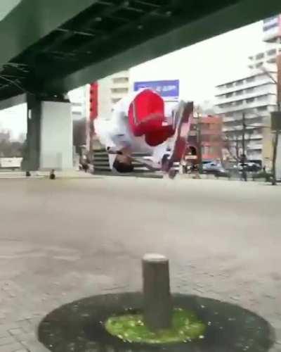 Insane trick you don’t see everyday…