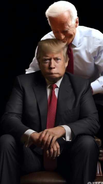 Joe Biden Eats Donald Trump's Hair