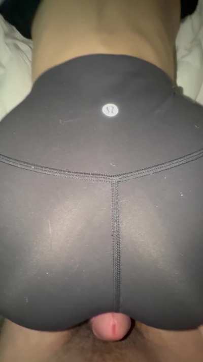 When I rub on him in Lululemon it makes him last 1 minute tops.