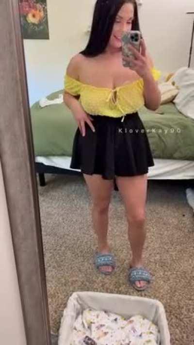 Oops… I forgot my panties and bra again 😈 [F30]