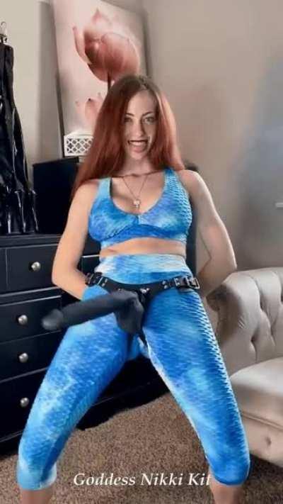 Want to play with Me and My strap-on? 😈