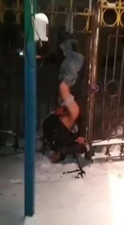 WCGW trying to jump a fence