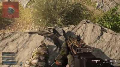 I bet this guy shit his pants when I came flying out of the air!