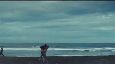 khamzat chimaev taking his opponent on a trip