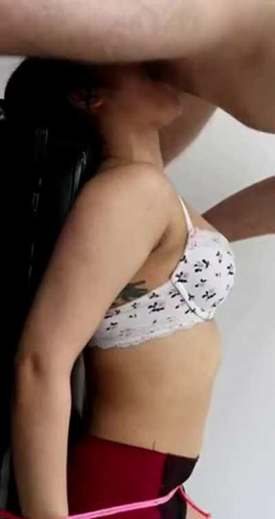 Super Cute Horny Receptionist gets a Nice Bang by her Client. Link in Commentss