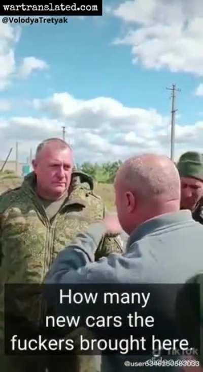 Very chaotic conversation, but we could hear some interesting things. "LNR" soldiers are not satisfied that: They fight for 7 months without rotation, and the officership loot everything.