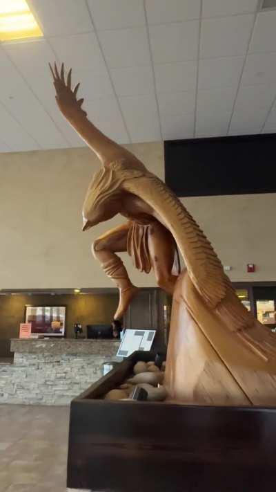 Native American Eagle Carving