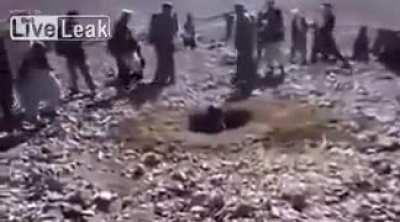 een girl stoned to death as per Islamic Sharia law for refusing to marry against her will in Muslim majority Afghanistan in 2015