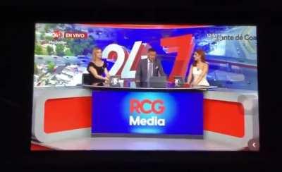 Mexican news show plays a video of the eclipse