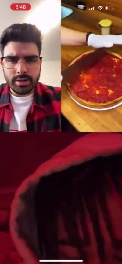 Chicago style pizza😂😂