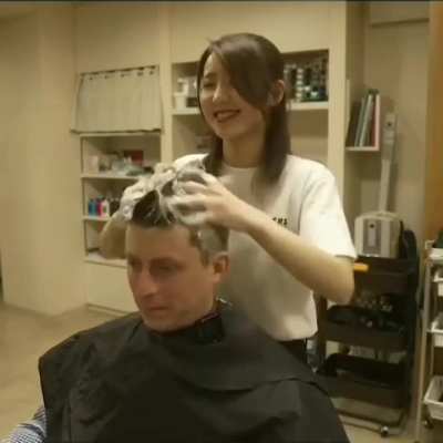 Haircut experience in Tokyo