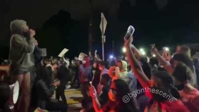 “Wake up, mother f—ker wake up!” chant BLM in Portland late at night as they go through residential areas and shut down the streets