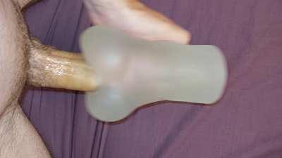 First time using new toy, wish it was more 'clear' so you could see me explode inside! 