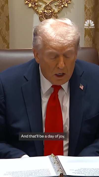 President Trump says the hostages held by Hamas 