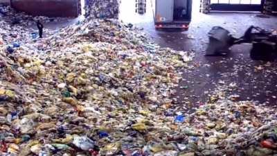 Man gets taken out with the trash