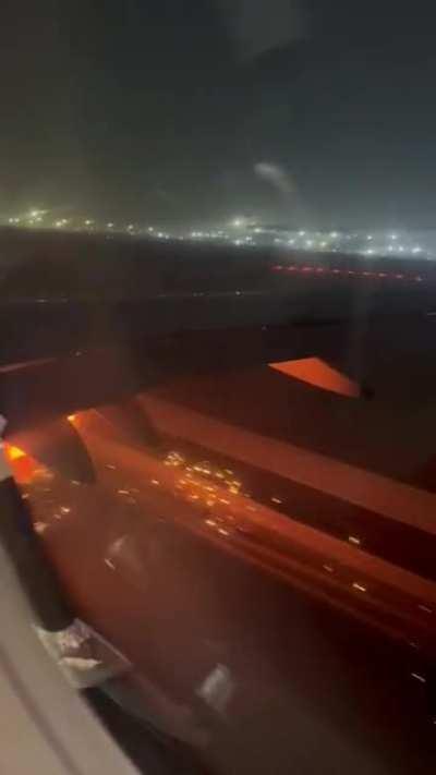 DEL-BLR flight today on runway