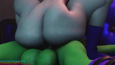 Raven Rides Beast Boys Horse COCK! (Pixel-perry) (Teen Titans)