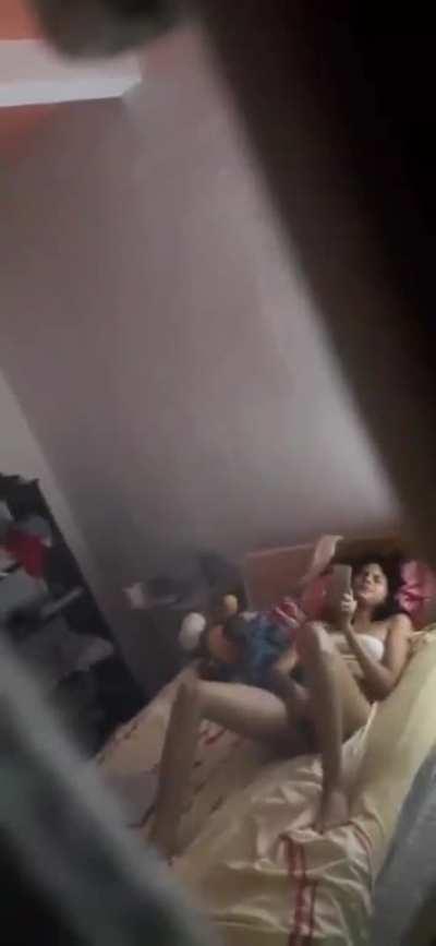 my sister in law Caught while.... Watching porn