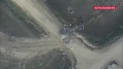Russian kamikaze drones targeting Ukrainian vehicles, October 2022
