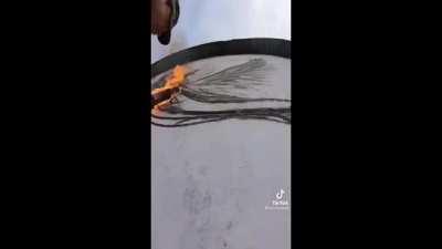 Drawing with a torch