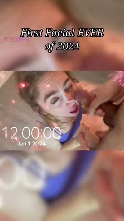 Starting the year off with a cum shower